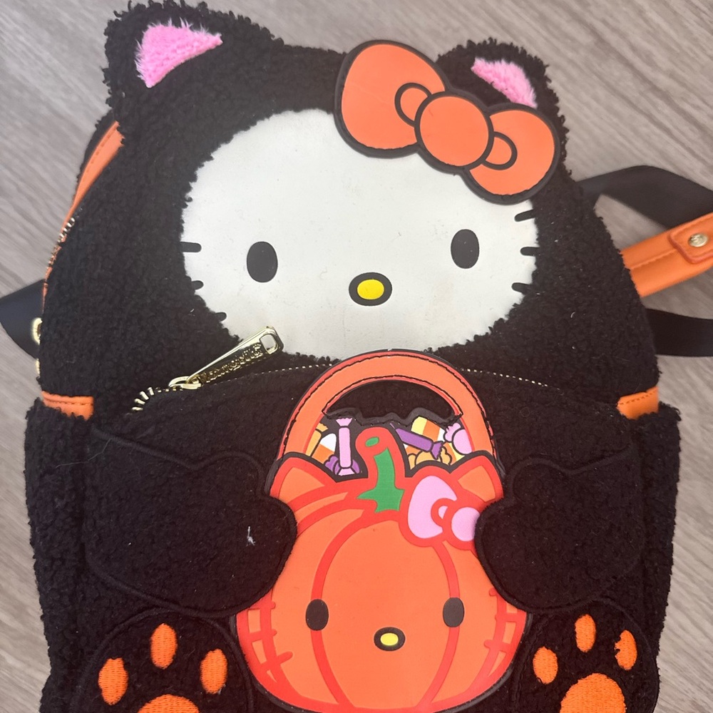 Funko Black and Orange Hello Kitty Kids Backpack
